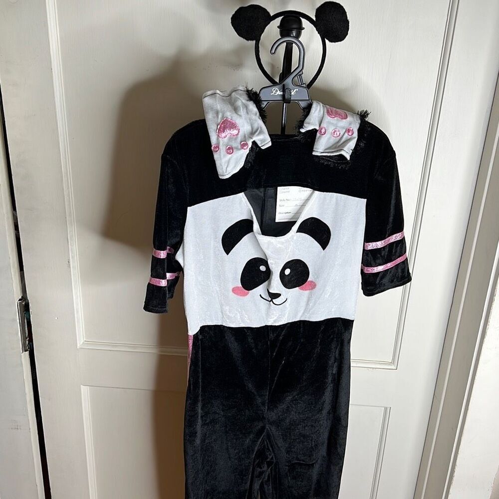 Dreamgirl Panda Costume 3 Piece Jumpsuit New Medium